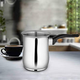Stainless Steel Coffee Warmer With Sandwich Bottom, 800ml | Tea Warmer - High Durability & Heat Resistant Handle